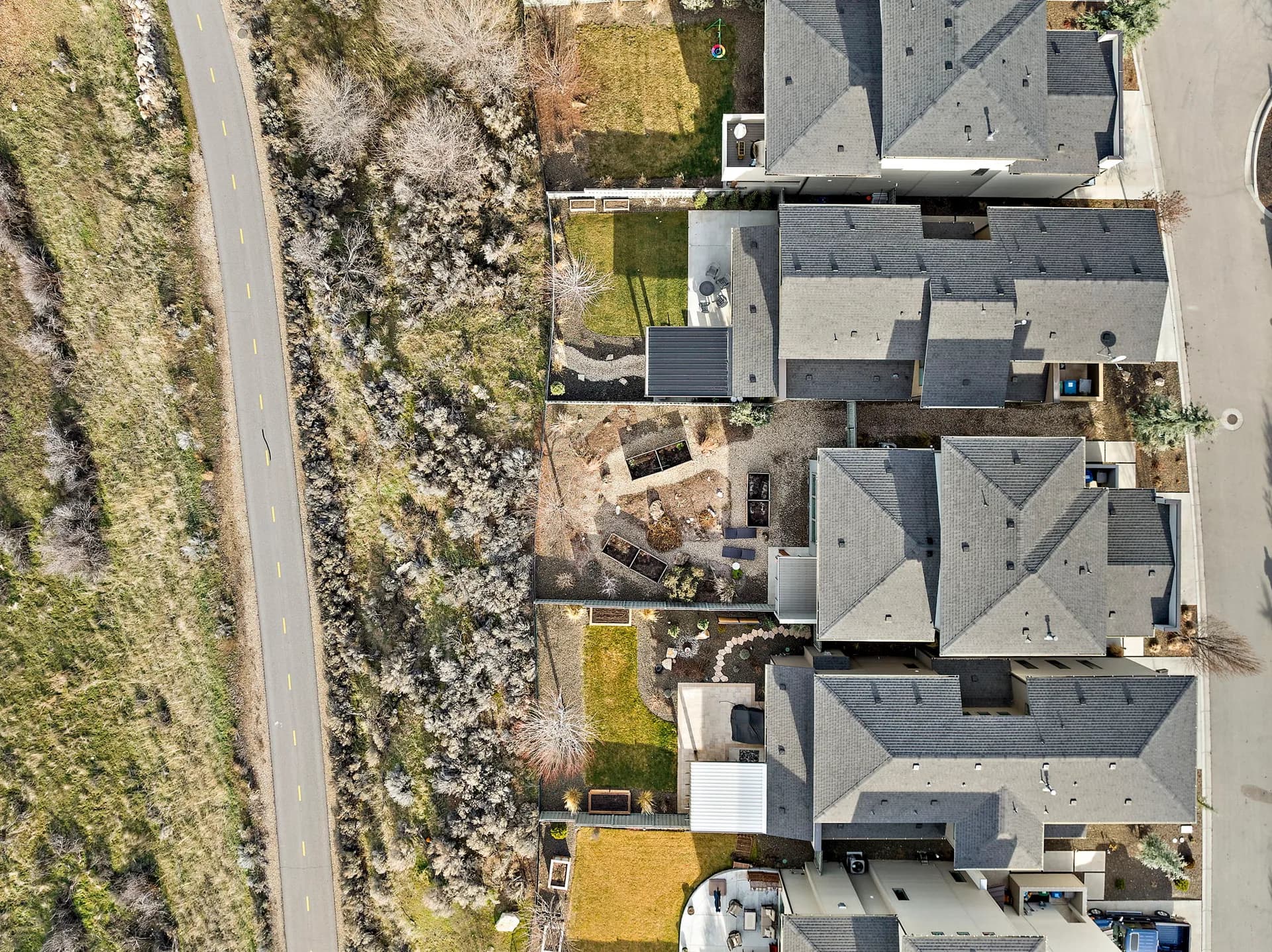 aerial view treasure valley rental neighborhood