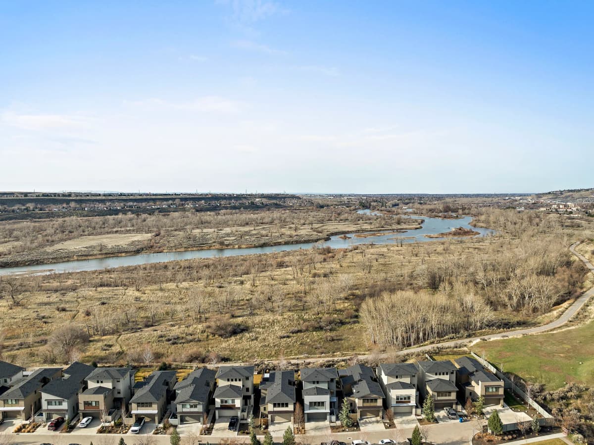 drone aerial rental property overview