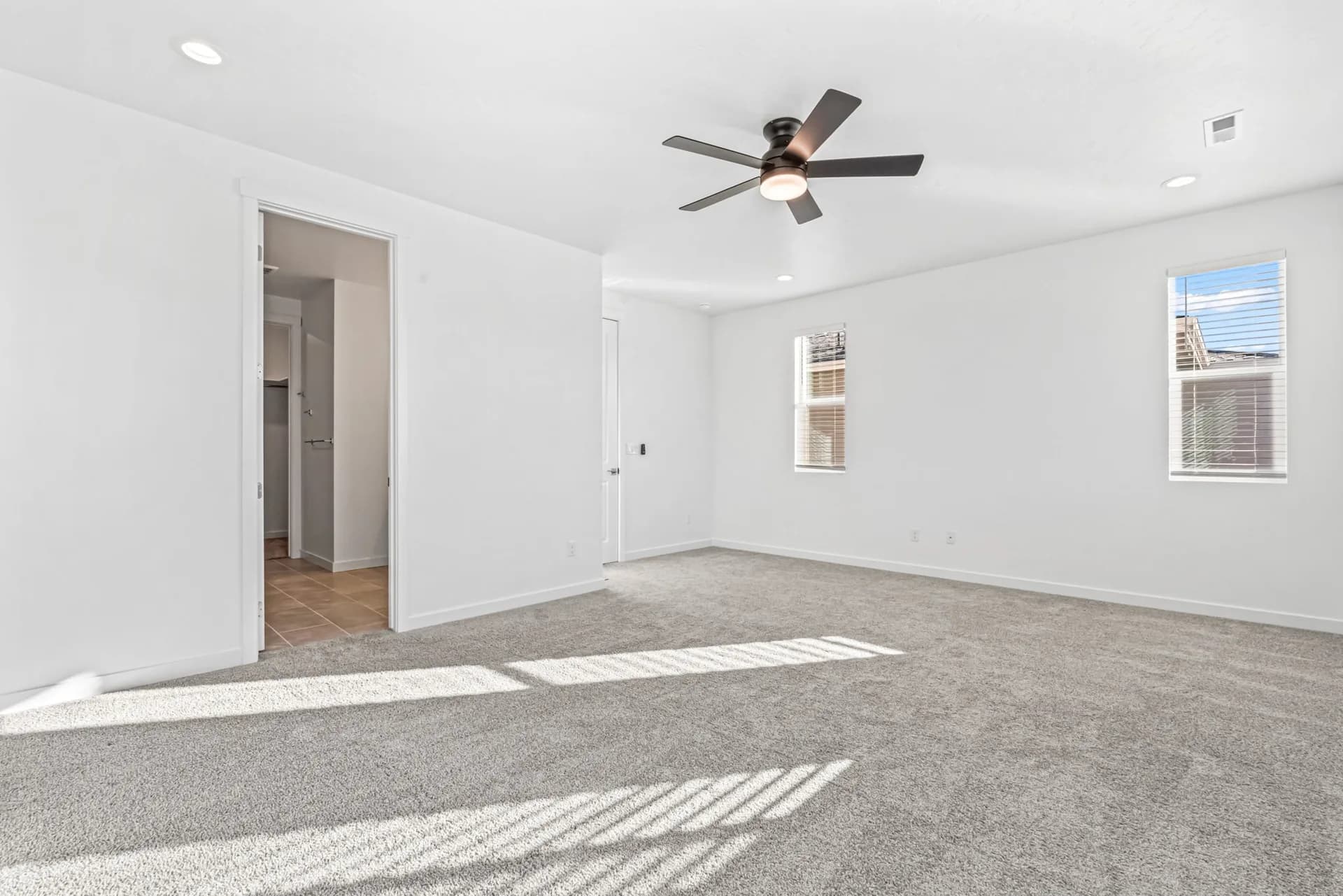 primary bedroom rental property interior